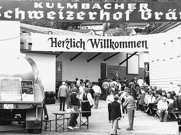 Beim Brauereifest der Schweizerhofbräu im September 1983 war der Andrang groß. Foto: Archiv