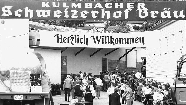 Beim Brauereifest der Schweizerhofbräu im September 1983 war der Andrang groß. Foto: Archiv