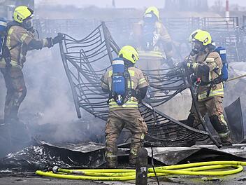 Brand bei Flüchtlingsunterkunft