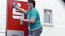 Mitarbeiterin Carmen Förtsch aus Nurn im Einsatz