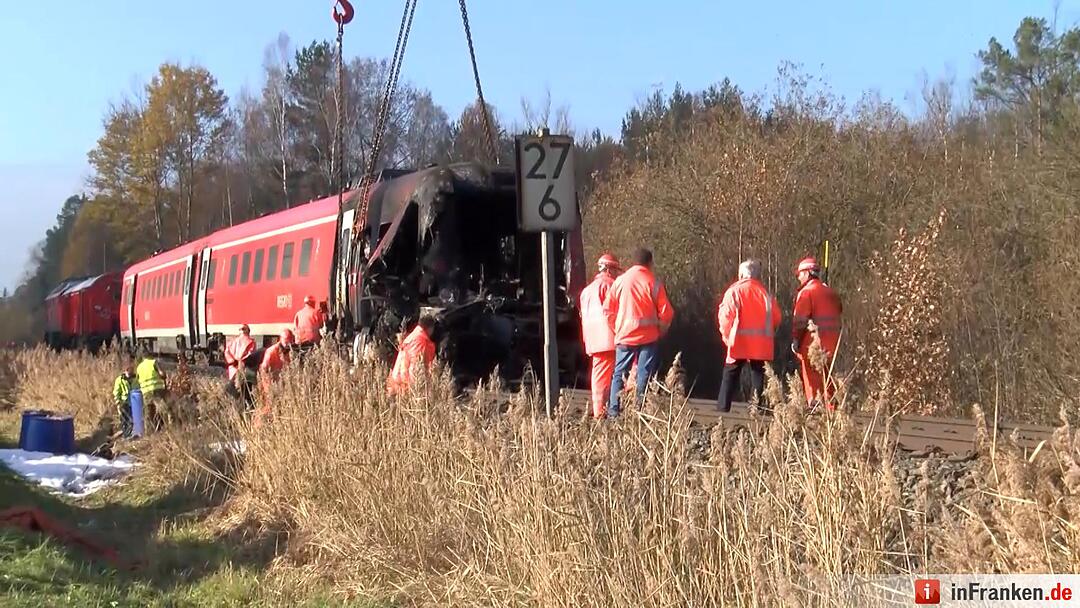 Bergung nach Zugunglück in Freihung