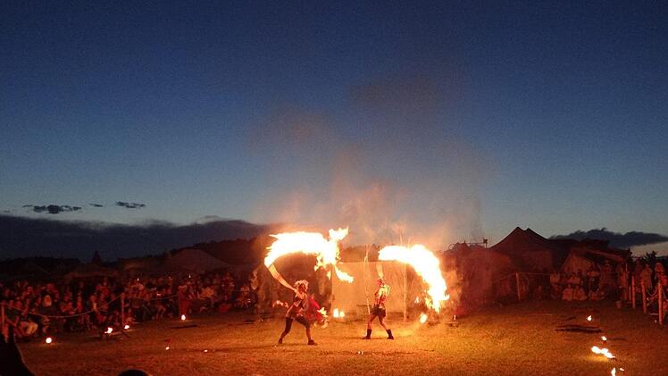 Die Feuershow Foto: Thomas Weichert