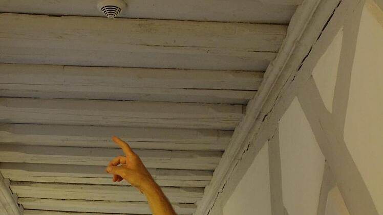 Daniel Gerber informiert regelmäßig über den Stand der Sanierungsarbeiten. Foto: Archiv/Marco Meißner