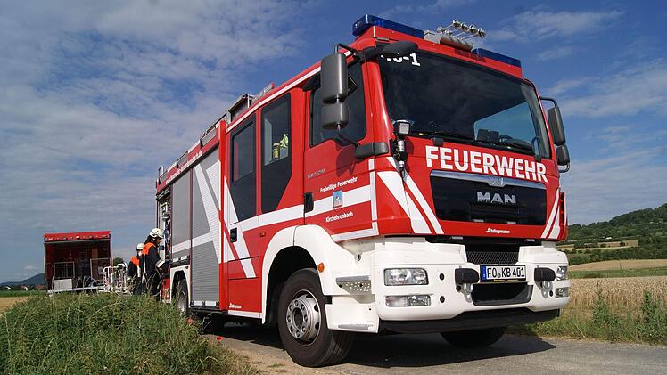 Das Einsatzfahrzeug steht bereit.