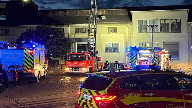 Brand in Industriebetrieb