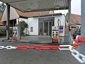 Seit Sylvester ist die Tankstelle Burgwindheim geschlossen.Alle Fotos: Ronald Rinklef