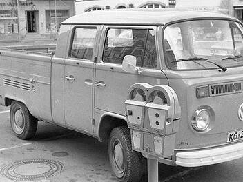 Die Parkuhren waren ein Streitpunkt im Stadtrat vor 50 Jahren. Stadtarchiv/Gerhard Furhmann