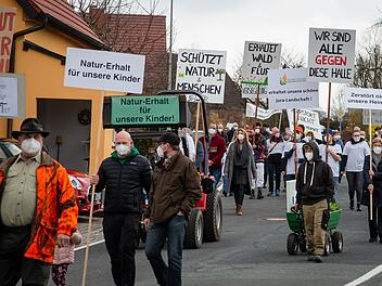 Demo gegen ein Lidl-Kühllager in Stadelhofen