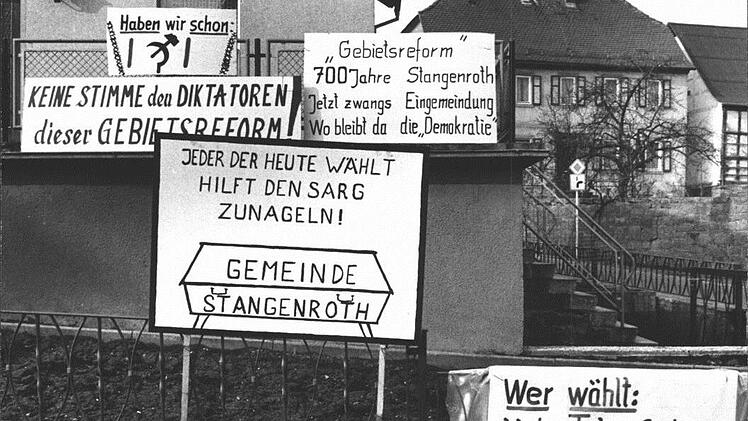 Groß war die Unruhe vor der Kommunalwahl 1978 in Stangenroth, am Ende wählten nur zwei Bürger.  Foto: Archiv Hans-Dieter Wolf