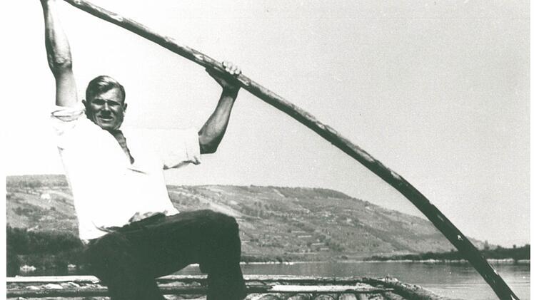 Ein weiteres ästhetisches Bild eines Flößers aus dem Jahr 1928.  Foto: Archiv Stadt Wallenfels