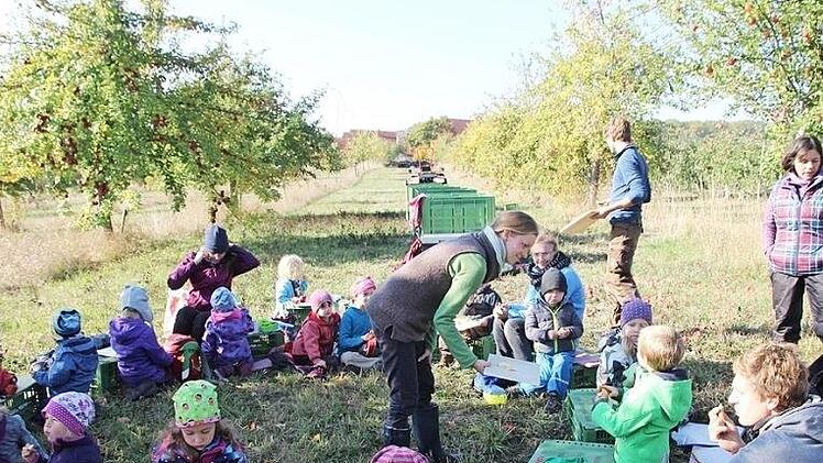 Wer flei&szlig;ig &Auml;pfel pfl&uuml;ckt, darf selbstverst&auml;ndlich auch welche essen.