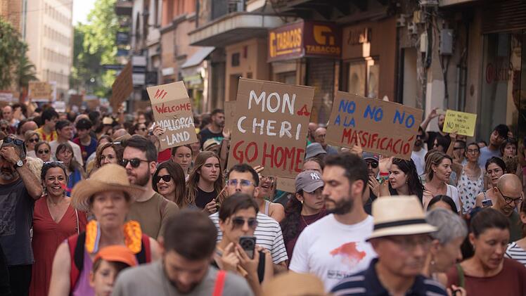 Protest gegen Massentourismus auf Mallorca