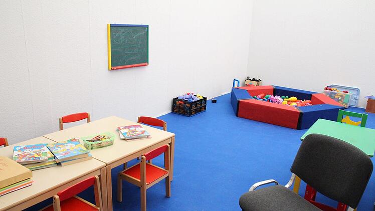 Die Kinderbetreuungs-Ecke ist auch schon eingerichtet. Foto: Simone Bastian