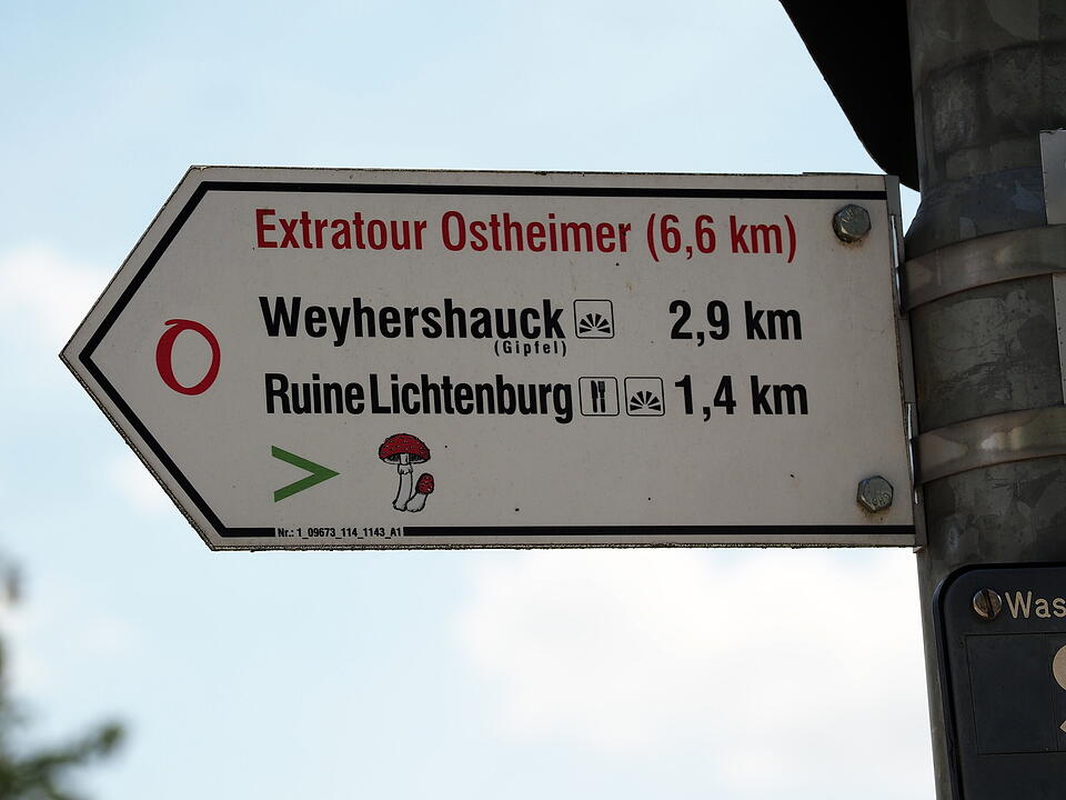 Die Lichtenburg ist eine Ruine auf dem Schloßberg.