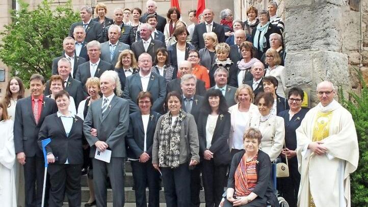 25 Frauen und 25 Männer waren zur Goldenen Kommunion gekommen.