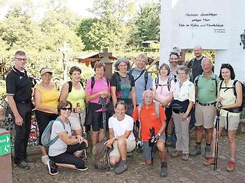 Drei Tage wanderte war eine Gruppe des Rhönklub Zweigvereins Burkardroth am Untermain .  Foto: Heidrun Zink