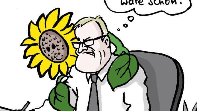 Hinter den Kulissen ... Zeichnung: Christiane Pfohlmann