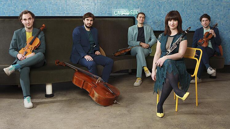 In Quintett-Besetzung gastiert das Carousel Chamber Music Ensemble am Montag im Coburger Kongresshaus.Foto: PR/Carousel-Ensemble