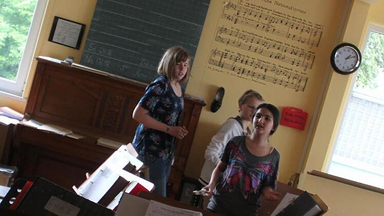 Der Musikraum im Haus der Vereine in Höchstadt, in dem die Bläser proben.