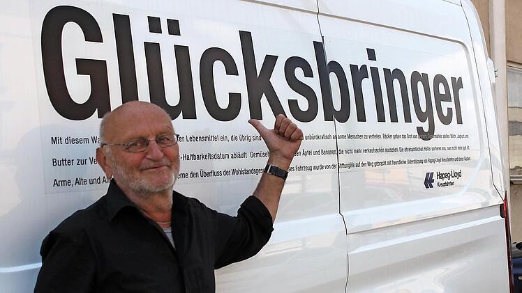 Günter Lutz ist überzeugter Tafelfahrer in Lichtenfels. Um das Projekt zu stützen, würde er sogar öfter fahren, wenn sich keine weiteren Fahrer fänden.  Foto: Markus Häggberg