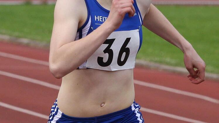 Annika Kircher (LAC Quelle Fürth) aus Wollbach war in Hösbach die Schnellste über 400 Meter der Jugend U-18.