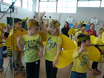 Der Biene-Maja-Tanz wurde mit viel Beifall belohnt. Foto: Lothar Weidner