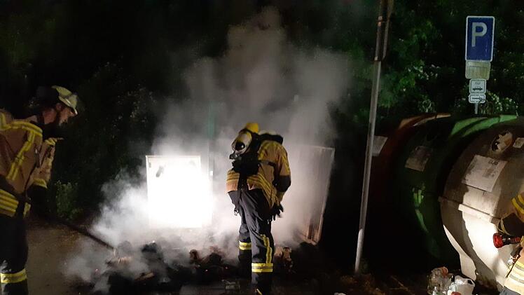 Die Feuerwehr in der Friedrich-Ludwig-Jahn-Straße  Foto: Feuerwehr Forchheim