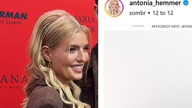 Jetzt ist sein Gesicht zu sehen: Antonia Hemmer zeigt ihren Freund