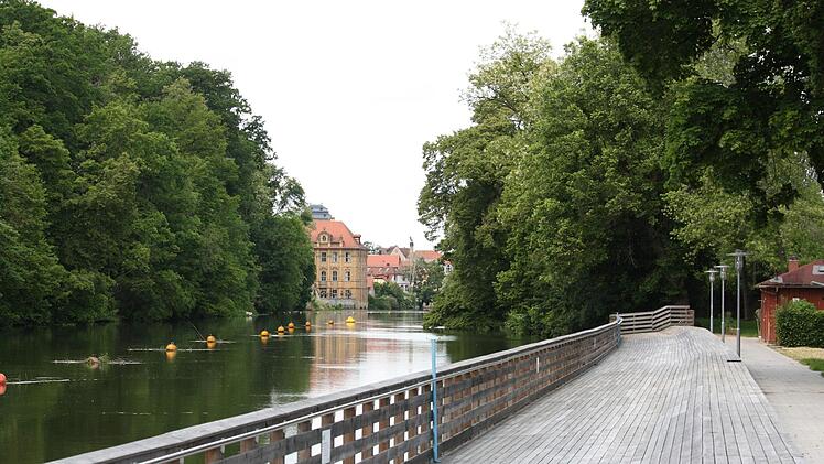 Die Hainbadestelle feiert in diesem Jahr ihr 85-j&auml;hriges Bestehen. Ab Montag f&uuml;llt sich der Steg mit Badeg&auml;sten.  Foto: Markus Klein