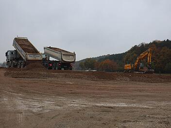 Die C&A-Großbaustelle im Kieferndorfer Weg in Höchstadt Foto: Peter Groscurth