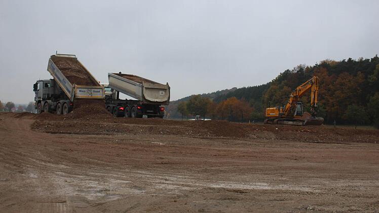 Die C&A-Großbaustelle im Kieferndorfer Weg in Höchstadt Foto: Peter Groscurth