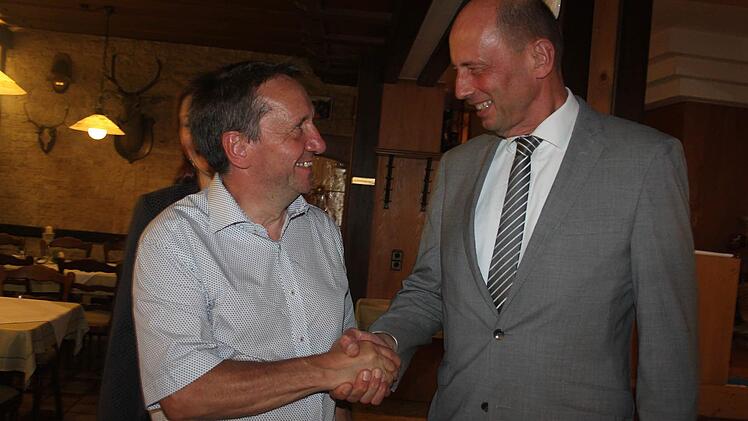Norbert Gräbner (l.) und Wolfgang Tiefensee. Foto: Veronika Schadeck