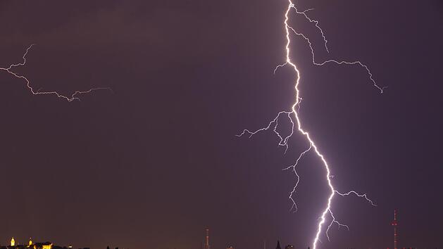 Unwetter ziehen über Franken