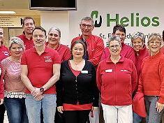 Die Mitarbeiter des Helios St. Elisabeth-Krankenhauses setzen ein Zeichen für die Herzgesundheit von Frauen.