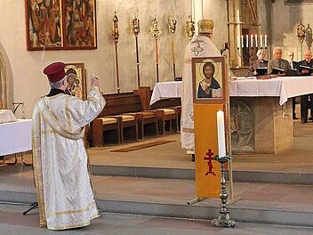 In Münnerstadt wurde ein Gottesdienst im byzantinischen Ritus zelebriert.