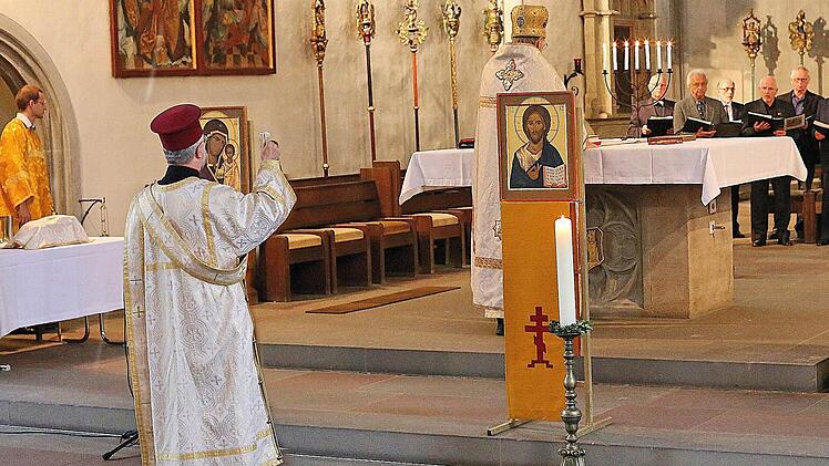 In Münnerstadt wurde ein Gottesdienst im byzantinischen Ritus zelebriert.