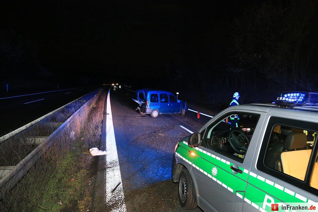 Kollision auf A73 bei Strullendorf