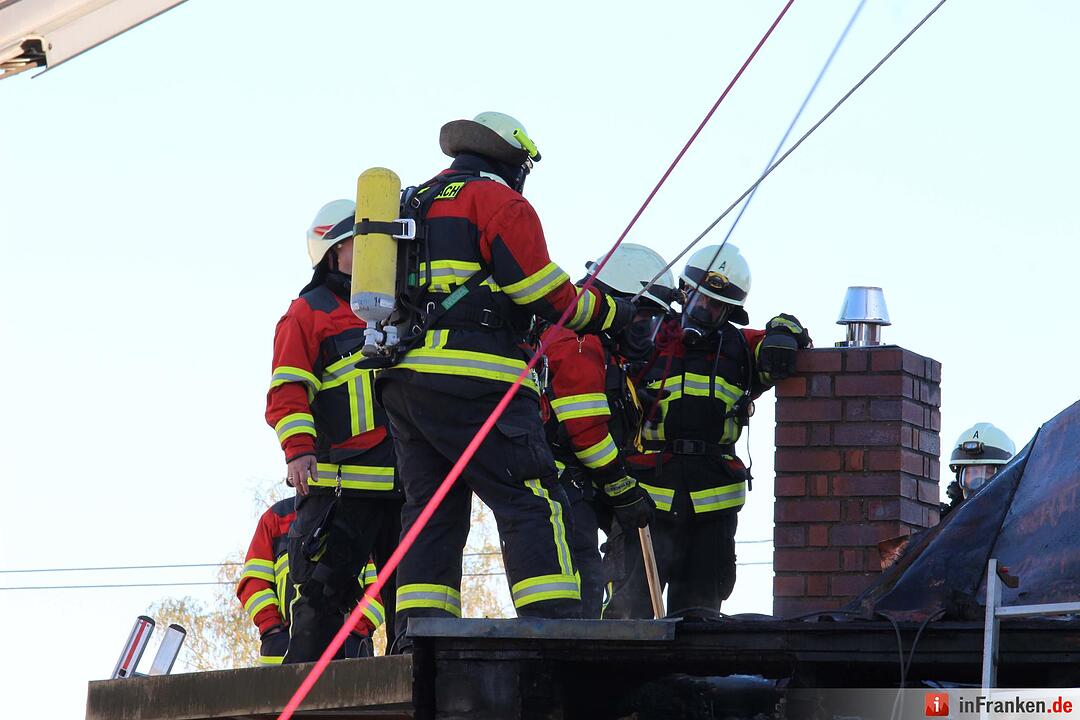 Dachstuhlbrand in Röthenbach an der Pegnitz