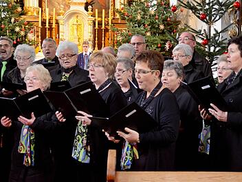 In diesem Jahr ist die Sängervereinigung federführend bei der Organisation des Weihnachtskonzertes. Hier sind die aktiven Sänger und Sängerinnen bei ihrem Auftritt im vergangenen Jahr zu sehen.  Foto: Archiv/Kathrin Kupka-Hahn