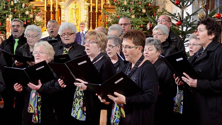 In diesem Jahr ist die Sängervereinigung federführend bei der Organisation des Weihnachtskonzertes. Hier sind die aktiven Sänger und Sängerinnen bei ihrem Auftritt im vergangenen Jahr zu sehen.  Foto: Archiv/Kathrin Kupka-Hahn