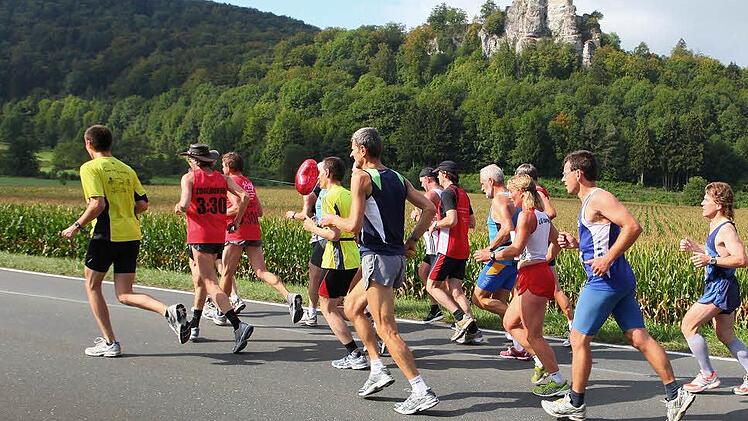Der Fr&auml;nkische-Schweiz-Marathon gilt als gleicherma&szlig;en anspruchsvoller wie sch&ouml;ner Lauf. Foto: privat