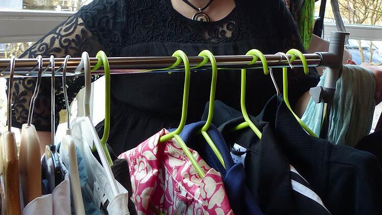 Rebecca Pfaff hatte erstmals einen Stand beim Frauenflohmarkt. Ihr gefiel die Veranstaltung.