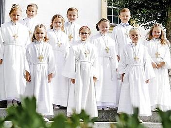 Die Kommunionkinder der Pfarrgemeinde St. Laurentius  Foto: Bianca Staschik