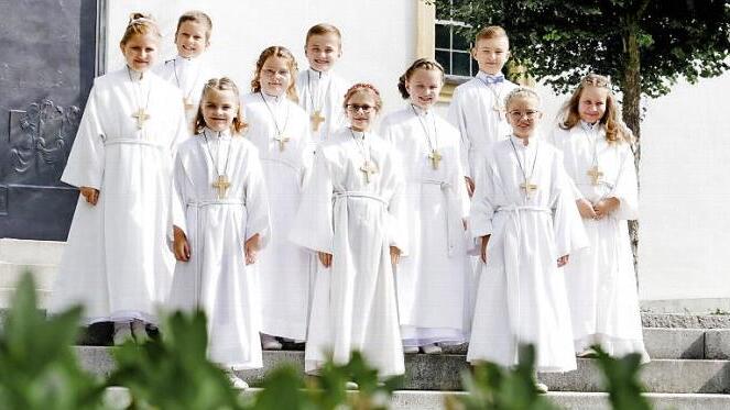 Die Kommunionkinder der Pfarrgemeinde St. Laurentius  Foto: Bianca Staschik