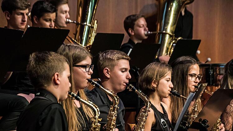 Sehr überzeugende Leistungen boten die Chöre und Instrumentalensembles des Gymnasiums Albertinum bei der sommerlichen Serenade vor zahlreichen Zuhörern im Coburger Kongresshaus Rosengarten.Foto: Jochen Berger