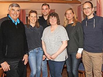 Jürgen Kalfelder, Antje Birkel, Felix Magerl, Uschi Strässer, Susann Ahnert-Pusnik und Vincent Schlüter (v. l.) Foto: Richard Sänger