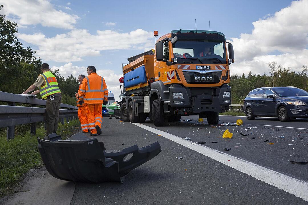 Lkw-Unfall auf der A70