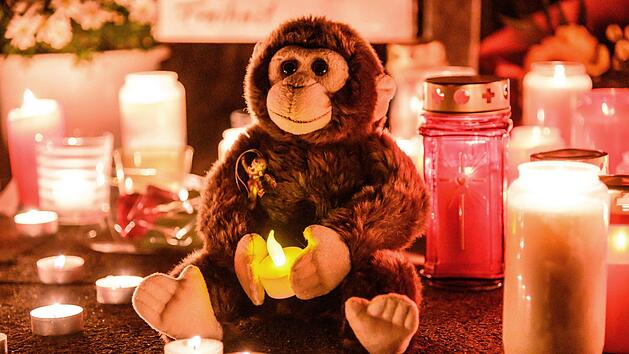 Menschen trauern nach dem Affenhaus-Brand im Krefelder Zoo. Welche Brandschutzma&szlig;nahmen hat der N&uuml;rnberger Tiergarten ergriffen? Foto: Alexander Forstreuter/dpa