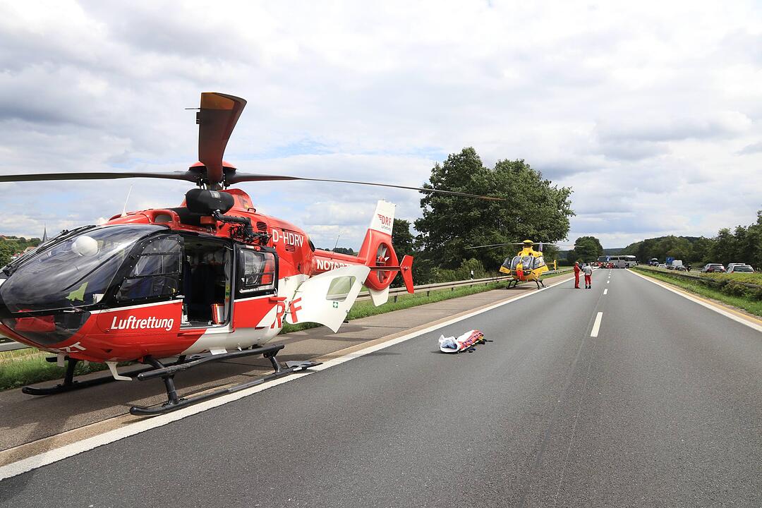 Furchtbares Unglück: Wohnmobil-Fahrer stirbt auf A3 bei Schlüsselfeld