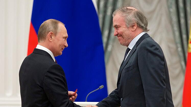 Dirigent Waleri Gergijew und Präsident Wladimir Putin